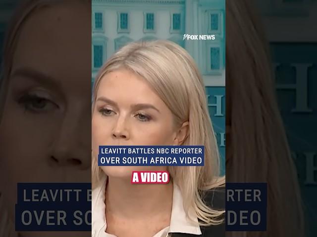 Leavitt shuts down NBC reporter over ‘ridiculous’ question #foxnews #shorts #politics #trump #news