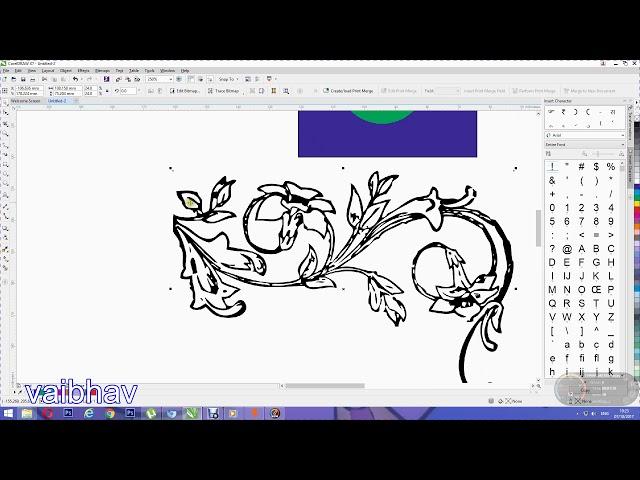 image Change outline & background Color in Corel X7