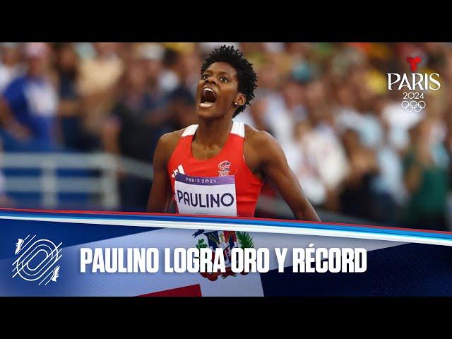 Marileidy Paulino de República Dominicana gana oro y rompe récord en Atletismo 400 m | París 2024