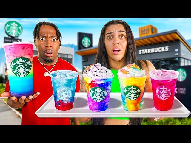 TRYING VIRAL TIKTOK STARBUCKS DRINKS!!