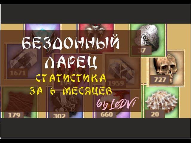 Бездонный ларец. Статистика за 6 месяцев by LeDVi {DWar / Двар / Легенда: Наследие Драконов}