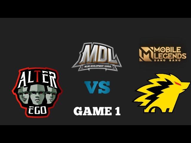 ALTER EGO X VS ONIC PRODIGY ( GAME 1 ) MDL ID S6