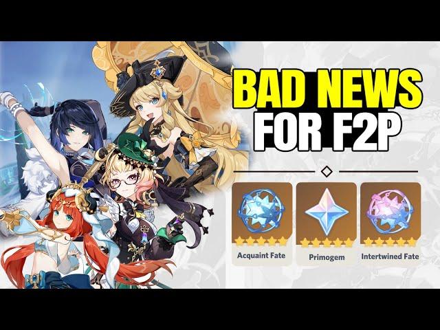 AWFUL News For F2P In Genshin 4.8…