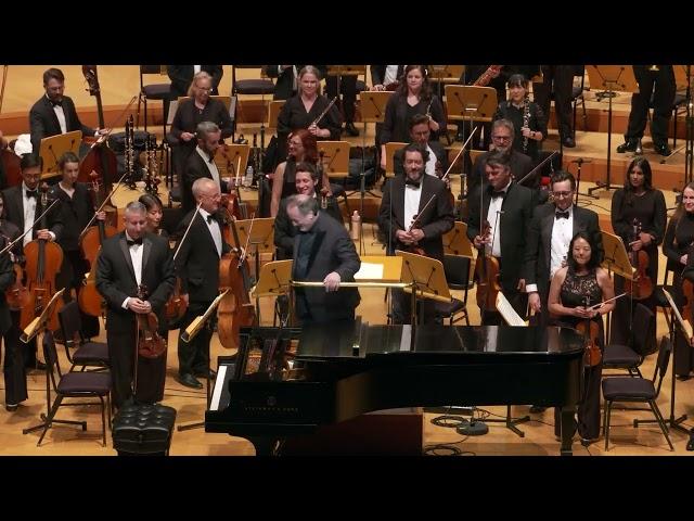 Pianist Yuze Lee performs with conductor Lucas Richman and the Hollywood Chamber Orchestra