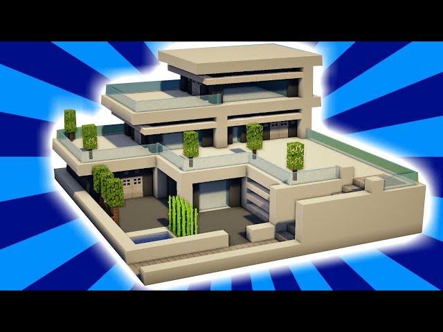 MINECRAFT : Tutorial Cara Membuat Rumah Besar Modern (1)