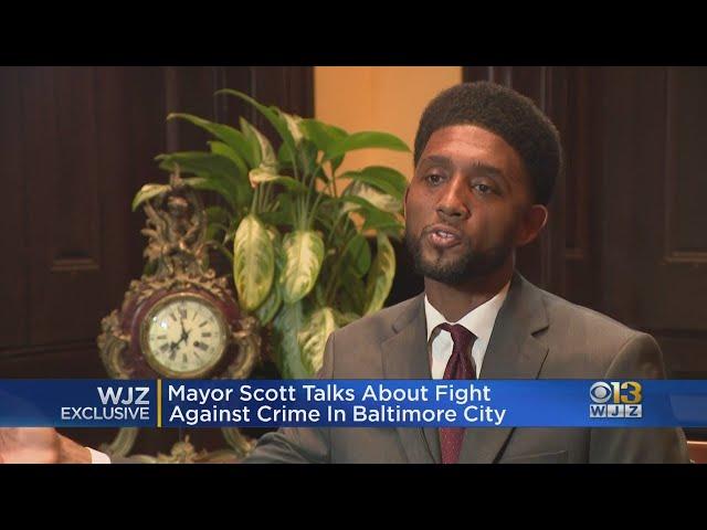 Mayor Brandon Scott talks about crime in Baltimore