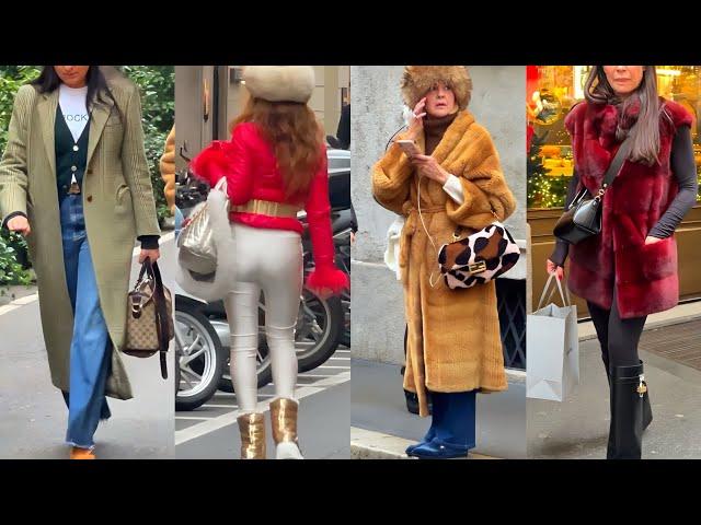 ITALIAN STREET FASHION JANUARY 2025 | BEST MILAN WINTER STYLE | LUXURY & TRENDY OUTFITS FOR SHOPPING