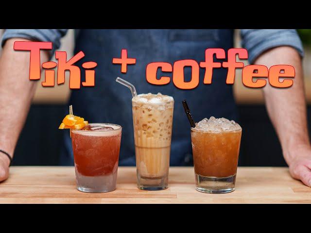 3 Favorite Tiki Cocktails with Coffee!