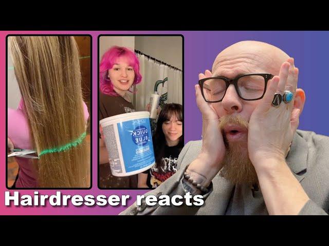 HAIRDRESSER REACTS TO CRAZY HAIR FAILS & WINS FROM ON TIK TOK & REELS