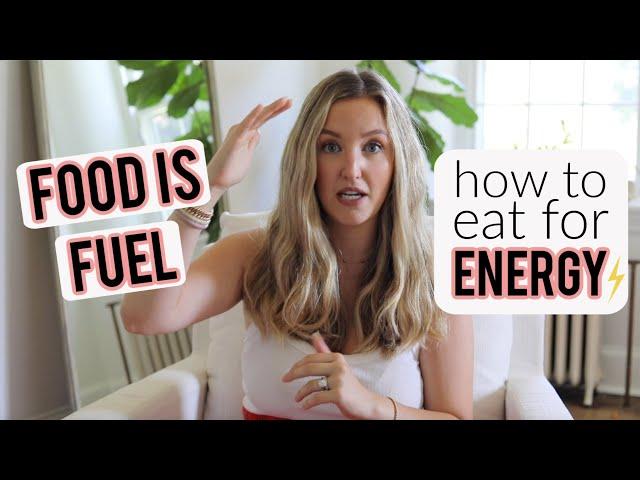 How to EAT for more ENERGY | Best Foods + When to Eat | Becca Bristow RD