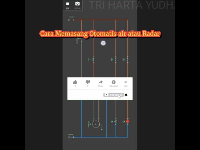 Cara Pemasangan Radar air/otomatis air agar awet menggunakan Kontaktor