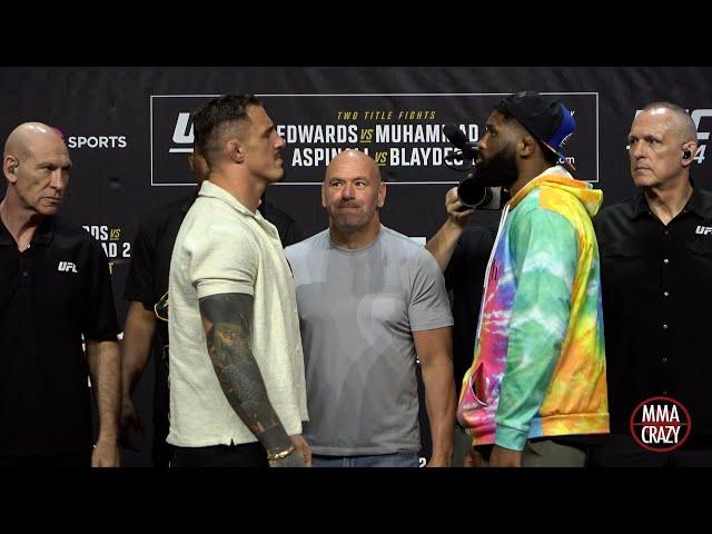 UFC 304 Pre Fight Press Conference FACE OFF Highlights