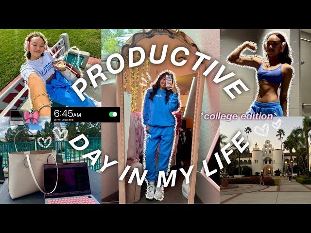 PRODUCTIVE DAY IN MY LIFE | how i stay productive as a college student!