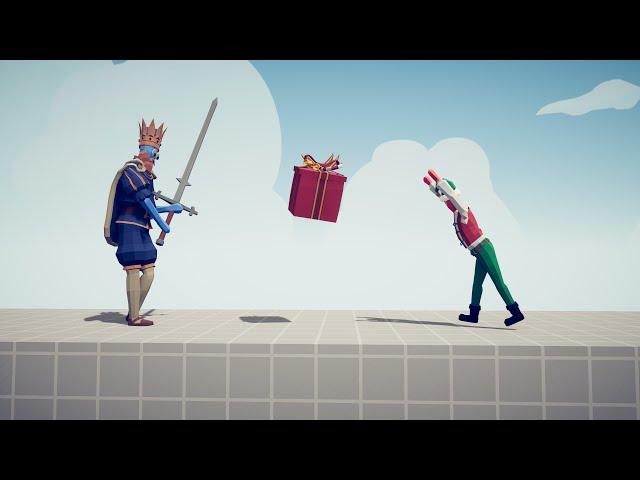 PRESENT ELF vs EVERY UNIT - Totally Accurate Battle Simulator TABS
