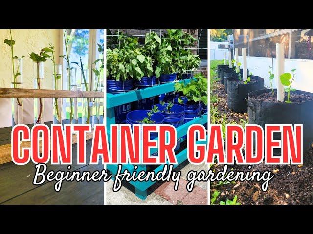 ‍ BEGINNER GARDNER: HOW TO USE GARDEN GROW BAGS || CONTAINER GARDENING || DEEP ROOT WATERING