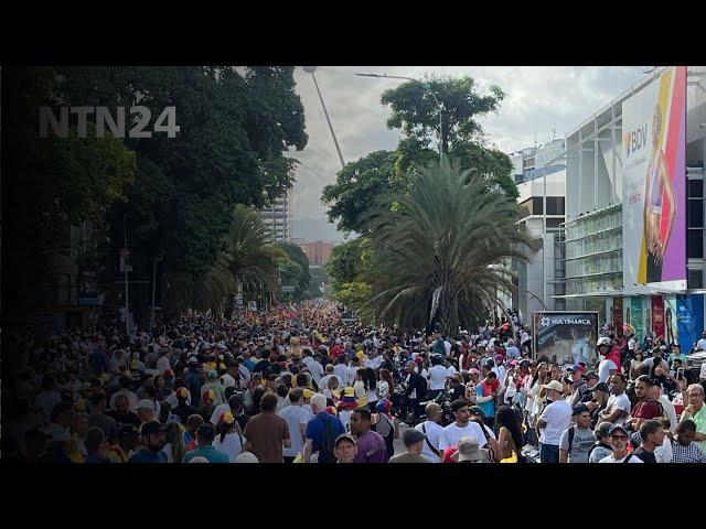 Multitudinario cierre de campaña de Edmundo González y María Corina Machado en Caracas