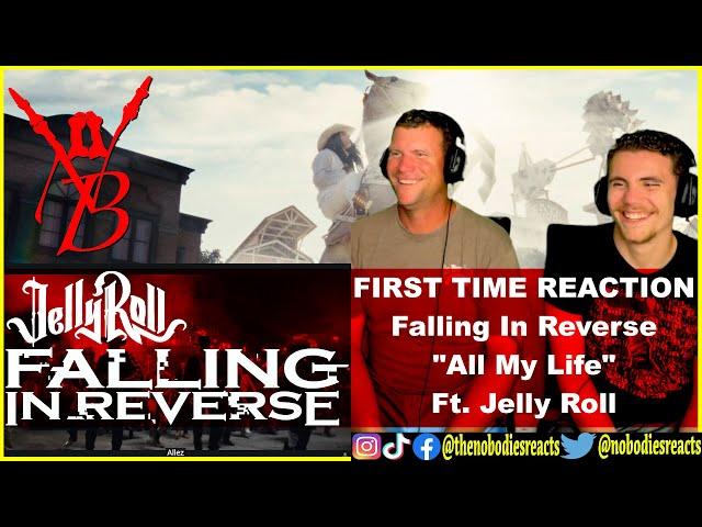 FIRST TIME REACTION to Falling In Reverse "All My Life" - Ft. Jelly Roll!