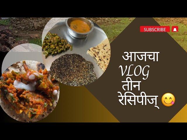 आजच्या vlog मध्ये तीन रेसिपीज् ️