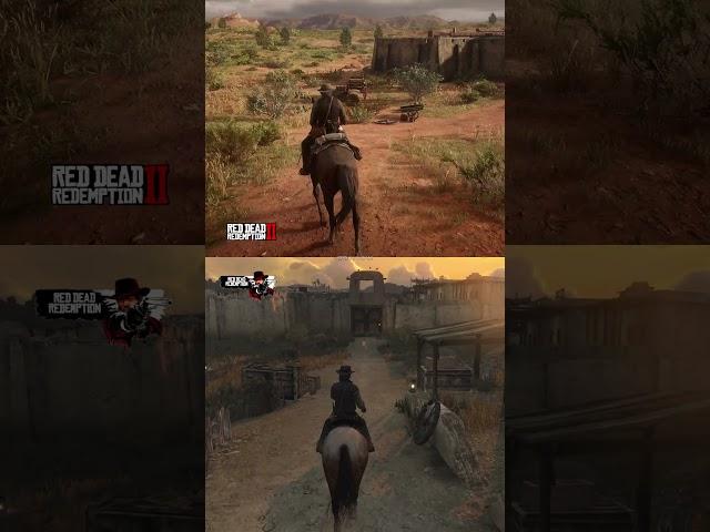 Fort Mercer Rdr Vs Rdr2 #shorts #johnmarston #rdr #rdr2