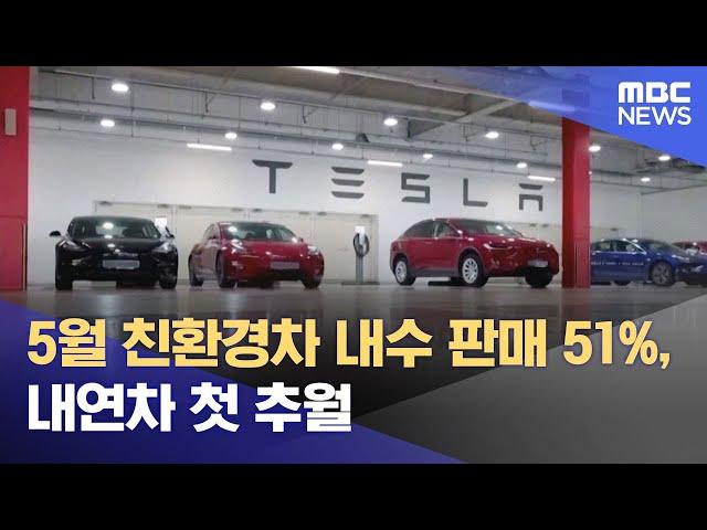 5월 친환경차 내수 판매 51%, 내연차 첫 추월 (2025.06.17/5시뉴스와경제/MBC)