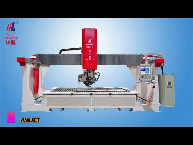 5 Axis CNC stone cutting machine with water jet