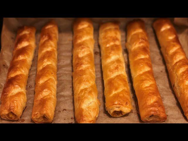 CRISPY TURKISH PASTRY. Türk böregi resepti