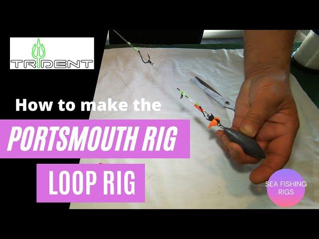 How to sea fishing rigs - loop rig / Portsmouth Rig.