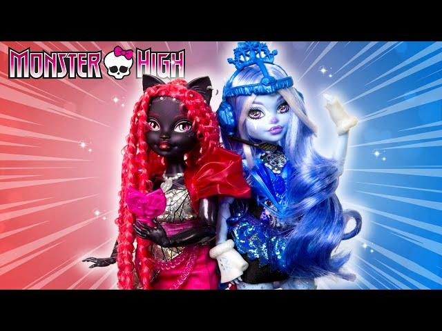 A Double Diva Makeover! Let's Restyle Monster High G3 Skulltimate Secrets Abbey & Core Catty Noir