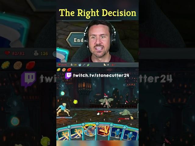 The Right Decision #slaythespire #seek #play #defect #draw #gaming