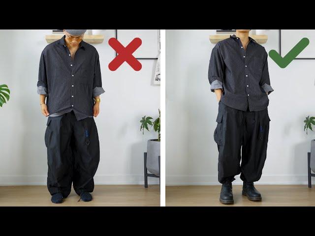 Why You Look BAD In Baggy/Wide Fit Pants (10 MISTAKES)