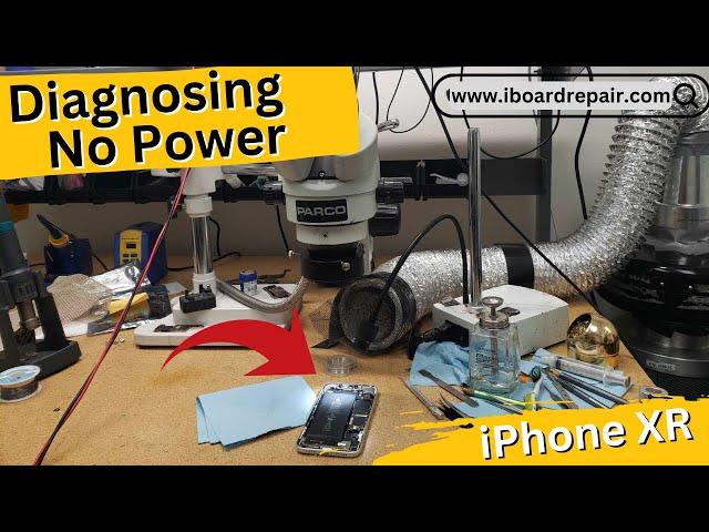 Diagnosing a 'No Power' iPhone XR for Data Recovery - Live