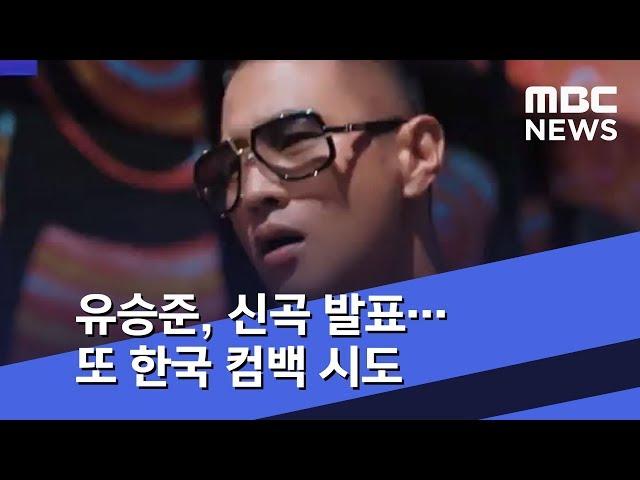 [투데이 연예톡톡] 유승준, 신곡 발표…또 한국 컴백 시도 (2019.01.19/뉴스투데이/MBC)