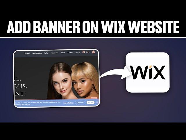 How To Add Banner on Wix Website 2024! (Full Tutorial)