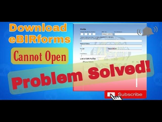 A simple way on how to solve eBIRForms offline that won't open after installing.