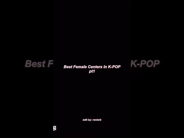 Best female centers in kpop pt1 #shorts #kpop #blackpink #twice #itzy #redvelvet #izone #foryou