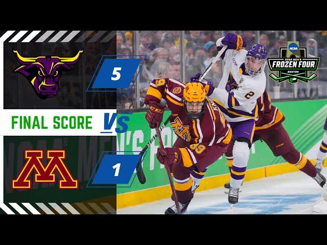 Minnesota vs Mankato Hockey Game Highlights, NCAA 2022 Frozen Four Semifinal