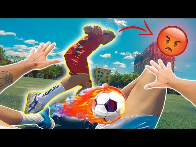 ESCAPING ANGRY FOOTBALL PLAYER EURO 2020 ( Epic Parkour POV Chase )