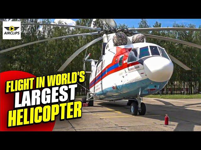 Flight in World's LARGEST HELI!!! Mi-26 ULTIMATE COCKPIT MOVIE, 70 Pax! [AirClips Cockpit Docu]