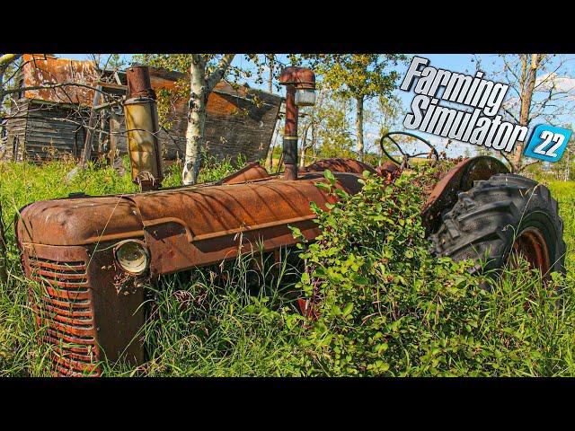 Finding abandoned Farm full of Rusty tractors and harvesters | Farming Simulator 22