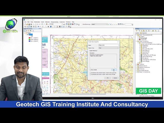 ArcGIS Lesson-2 Digitization, Creation of shapefile & Map Layout in Arcgis