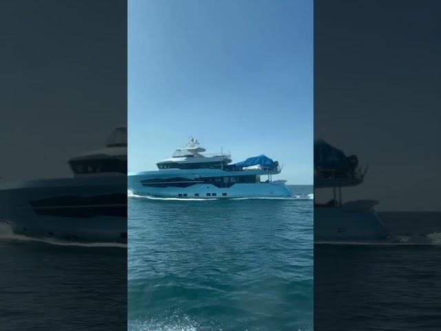 You Can't Miss The Yacht In Blue  Explorer #superyachts #travel #vlog #vlogger #explore #subscribe