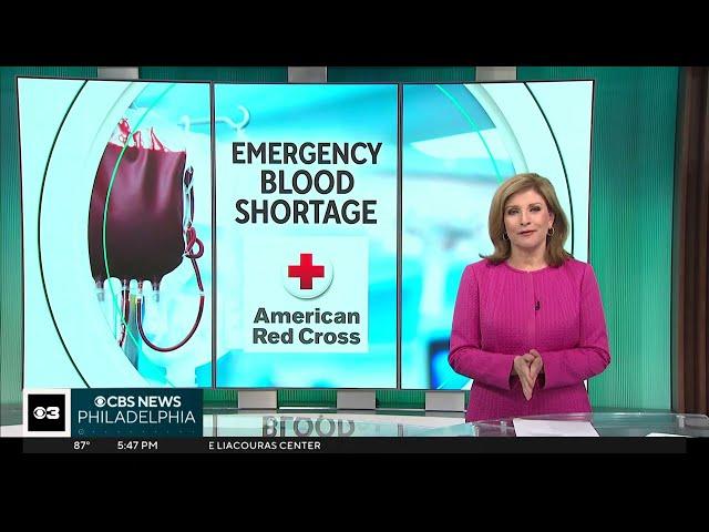 CBS Philly - National Blood Shortage