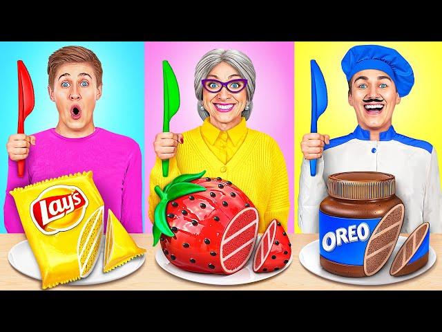 Me vs Grandma Cooking Challenge | Kitchen Hacks and Tricks by Multi DO Challenge