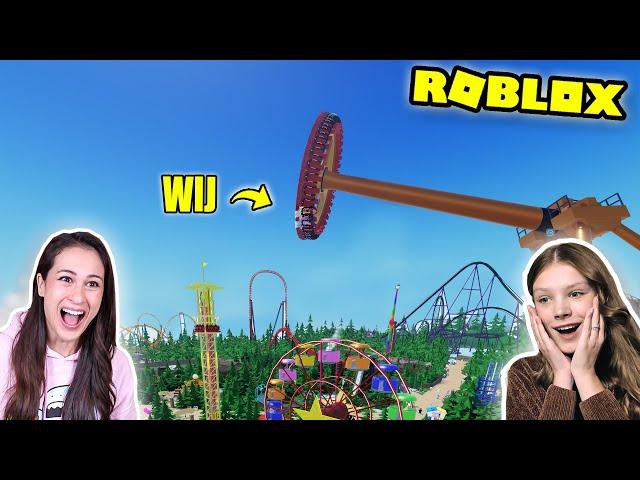 WIJ GAAN NAAR HET BESTE PRETPARK IN ROBLOX! - Tree Tops Theme Park || Let's Play Wednesday