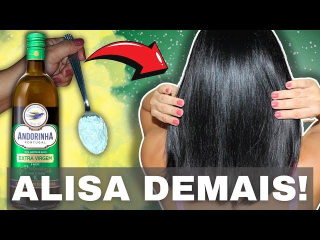 APENAS 2 INGREDIENTES PARA ALISAR O CABELO PARA SEMPRE! CABELO SUPER LISO!!!