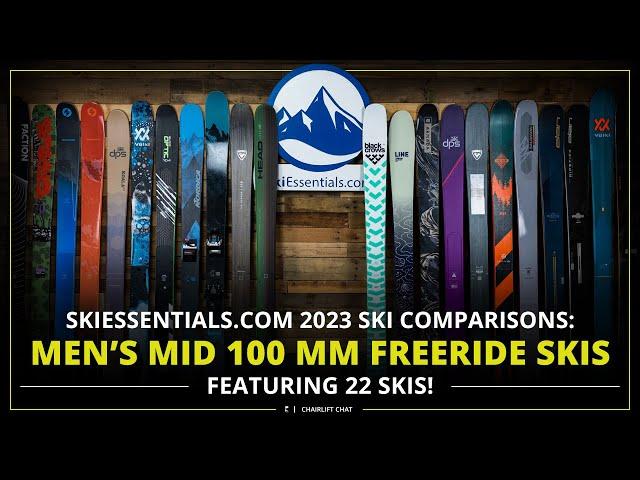 2023 Men's Mid 100 mm Freeride Ski Comparison with SkiEssentials.com