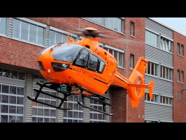 Hubschrauber Landung und Start in Wuppertal