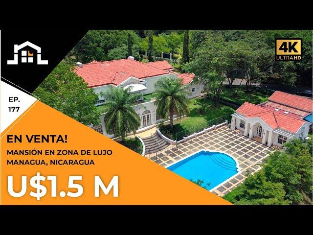 #CG063 ESPECTACULAR! Mansion de lujo en Managua  @ $ 1, 500 , 000 USD