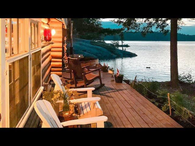 OFF GRID CABIN LIFE On A Wilderness Island in Canada | Food Storage & Open Fire Meal // EFRT S7 EP41