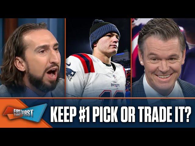 Should the Patriots keep the #1 pick to strengthen the roster for Drake Maye? | FIRST THINGS FIRST